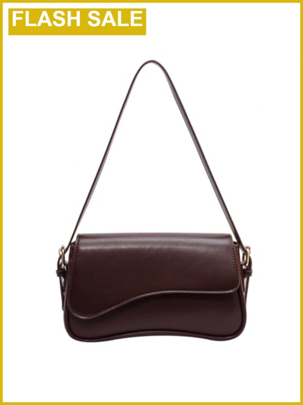 Y2K Vegan Leather Hobo Bag Crossbody Shoulder Purse Magnetic Snap Retro Clutch